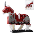 Maroon Tribal Warrior Warhorse