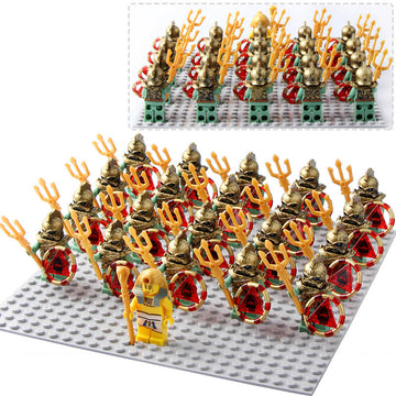 Atlantis Portal Emperor Ocean King Trident Custom Brick Compatible Minifigure Set 21Pcs