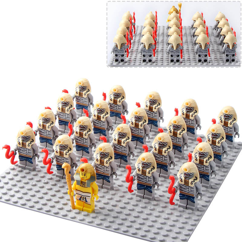 Ancient Egypt Pharaoh's Quest Mummy Tomb Guardian Curse Custom Brick Compatible Minifigure Set 21Pcs