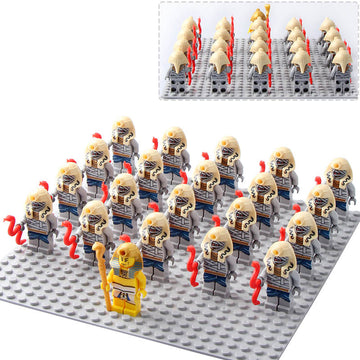 Ancient Egypt Pharaoh's Quest Mummy Tomb Guardian Curse Custom Brick Compatible Minifigure Set 21Pcs