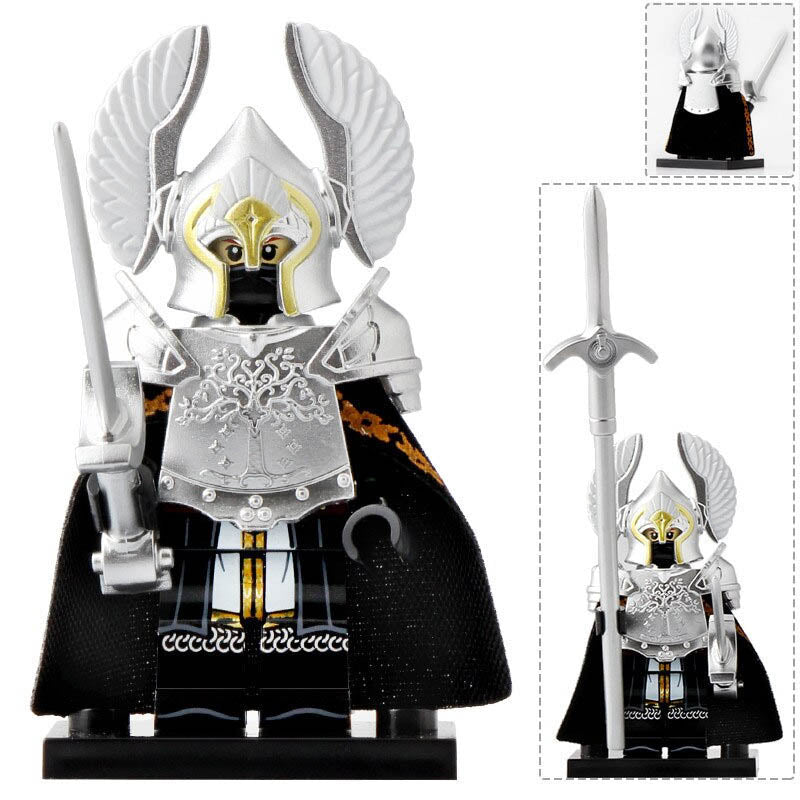 Gondor Fountain Guard Minas Tirith Middle Earth The Lord of the Rings Custom Brick Compatible Minifigure Toy