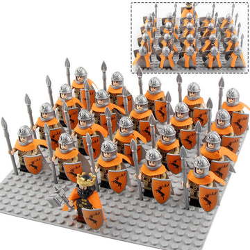 Game of Thrones House Baratheon Bannerman Knight Custom Brick Compatible Minifigure Set 21Pcs