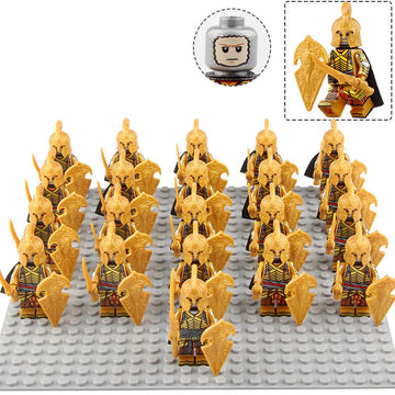The Lord of the Rings Elven Warriors Middle Earth Last Alliance Army Custom Brick Compatible Minifigure Set 21Pcs