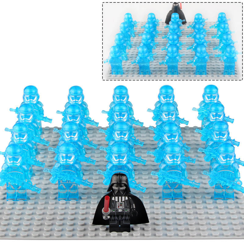 First Order Stormtrooper Hologram Army Star Wars 21Pcs Custom Brick Compatible Minifigure Set