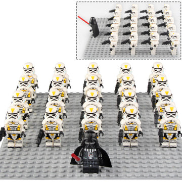212th Attack Battalion Clone Trooper Star Wars 21Pcs Custom Brick Compatible Minifigure Set