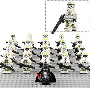 442nd Siege Battalion Clone Trooper Grand Army of the Republic Star Wars 21Pcs Custom Brick Compatible Minifigure Set