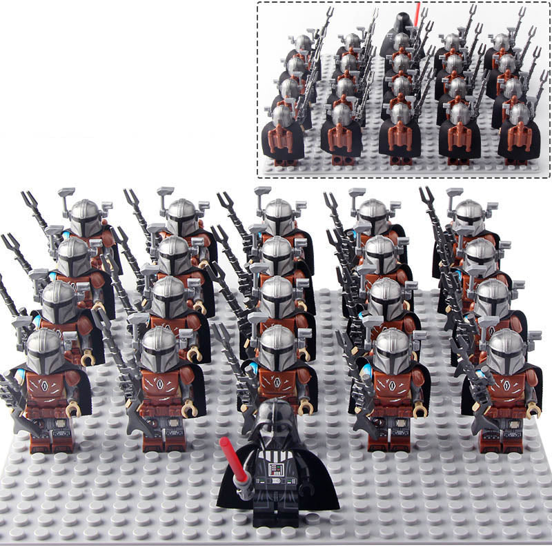 Din Djarin The Mandalorian Star Wars 21Pcs Custom Brick Compatible Minifigure Set