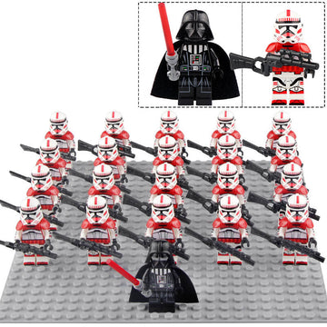 Imperial Shock Trooper Clone Phase 2 Star Wars The Clone Wars 21Pcs Custom Brick Compatible Minifigure Set