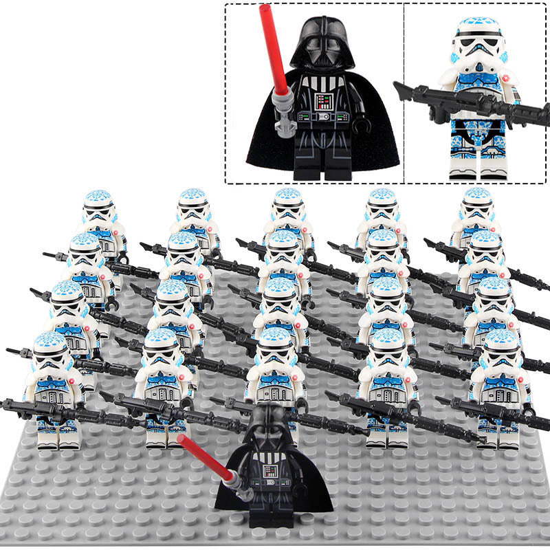 Imperial Stormtrooper Porcelain Pattern Variant Star Wars 21Pcs Custom Brick Compatible Minifigure Set