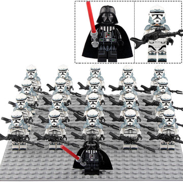 Wolfpack Clone Trooper 104th Battalion Star Wars The Clone Wars Phase 2 21Pcs Custom Brick Compatible Minifigure Set