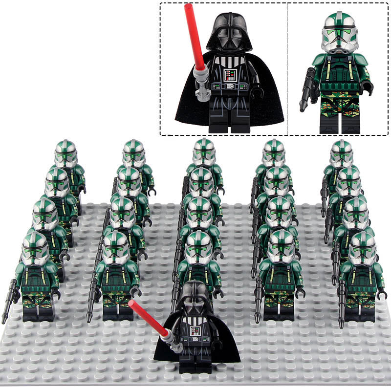 Commander Gree CC-1004 41st Elite Corps Star Wars The Clone Wars Era 21Pcs Custom Brick Compatible Minifigure Set