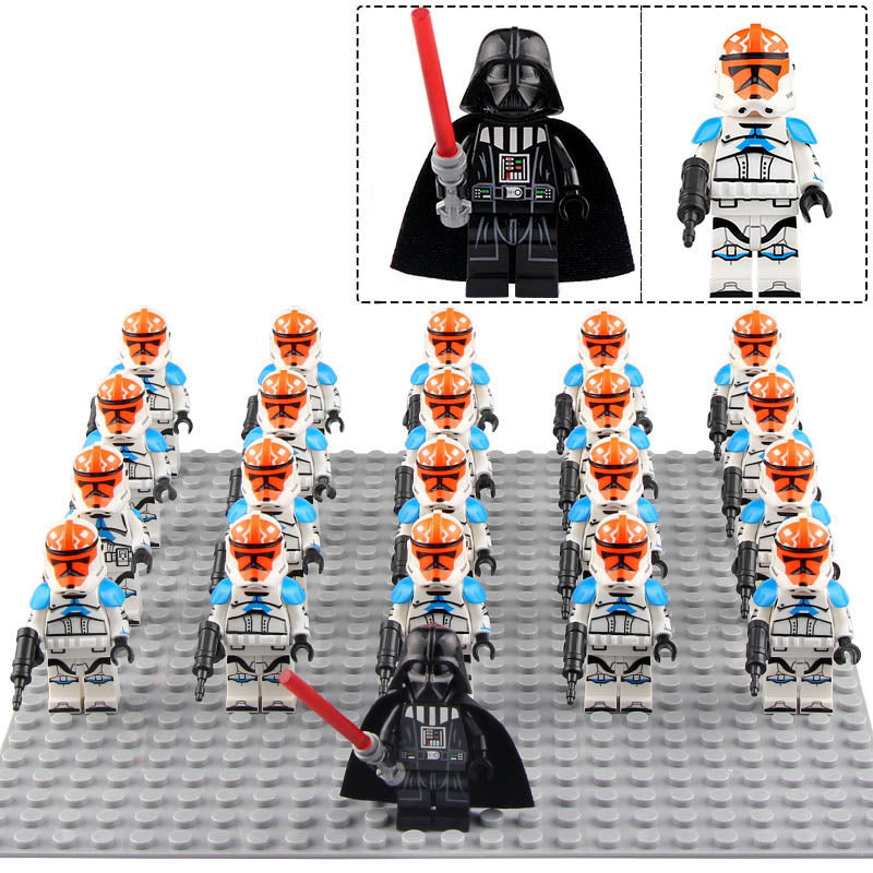 332nd Company Clone Trooper Ahsoka Division Phase 2 Star Wars The Clone Wars 21Pcs Custom Brick Compatible Minifigure Set