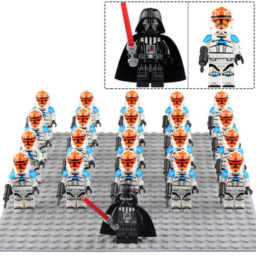 332nd Company Clone Trooper Ahsoka Division Phase 2 Star Wars The Clone Wars 21Pcs Custom Brick Compatible Minifigure Set