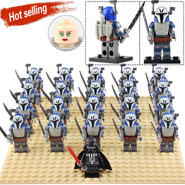 Star Wars The Clone Wars Bo-Katan Kryze Mandalorian Warrior Custom Brick Compatible Minifigure Set 21Pcs