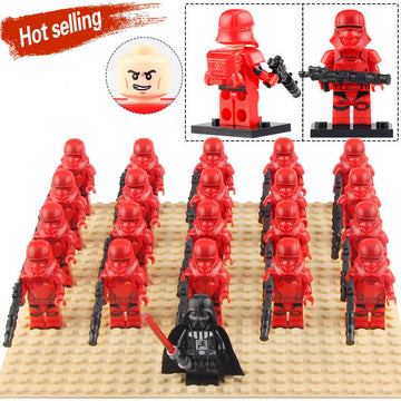 Star Wars The Rise of Skywalker 2019 Sith Jet Trooper First Order Soldier Custom Brick Compatible Minifigure Set 21Pcs
