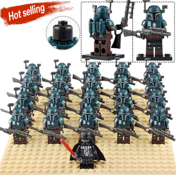 Star Wars Death Watch Mandalorian Warrior Custom Brick Compatible Minifigure Set 21Pcs