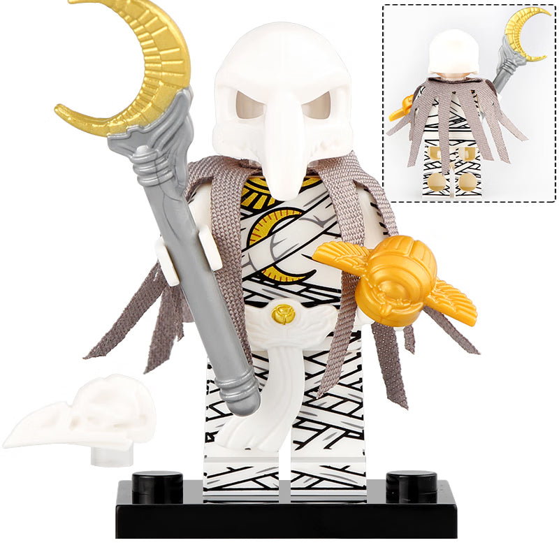 Mr. Knight (Oscar Isaac) Khonshu MCU Moon Knight 2022 Custom Brick Compatible Minifigure Toy