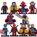 Star-Lord Spider-Man Thor Iron Man Captain America Thanos Deadpool Doctor Strange Hunter Spidey MCU What If? Custom Brick Based Minifigure Toy