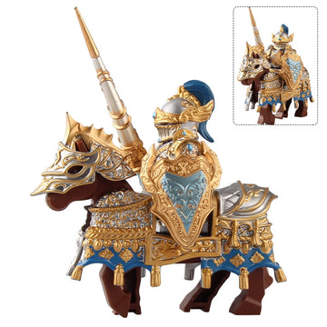 Arthurian Legend Sir Lancelot Knight of the Round Table Cavalry Custom Brick Compatible Minifigure Toy