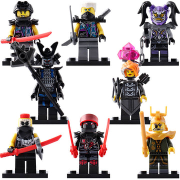 NINJAGO Sons of Garmadon Zane Chopper Maroon Mr E Garmadon Luke Cunningham Hutchins Custom Brick Compatible Minifigure Toy