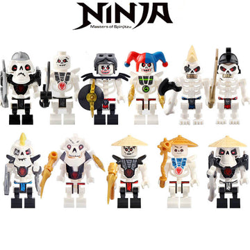 NINJAGO The Golden Weapon Skulkin Bone Soldier Samukai Chopov Kruncha Nuckal Frakjaw Wyplash Krazi Custom Brick Based Minifigure Toy