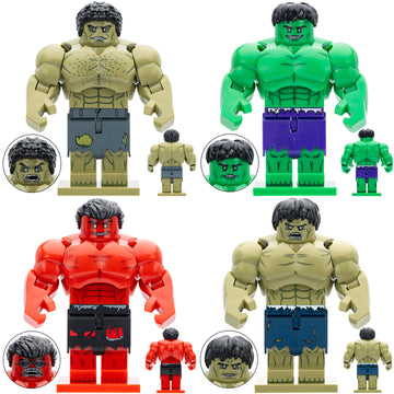 Red Hulk The Incredible Hulk Avengers Marvel Comic Custom Brick Compatible Minifigure Toy
