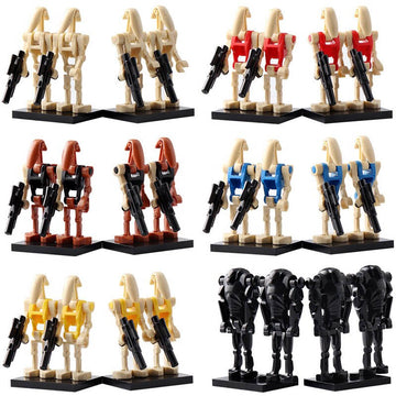 Battle Droid Security Battle Droid Pilot Battle Droid Commander RO-GR Super Battle Droid K-2SO Star Wars Brick Compatible Minifigure Toy