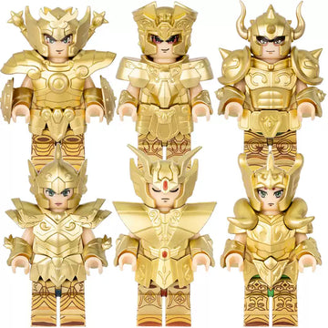 Taurus Aldebaran Gemini Saga Libra Dohko Aries Mu Virgo Shaka Pisces Aphrodite Saint Seiya Knights of the Zodiac Brick Compatible Minifigure Toy