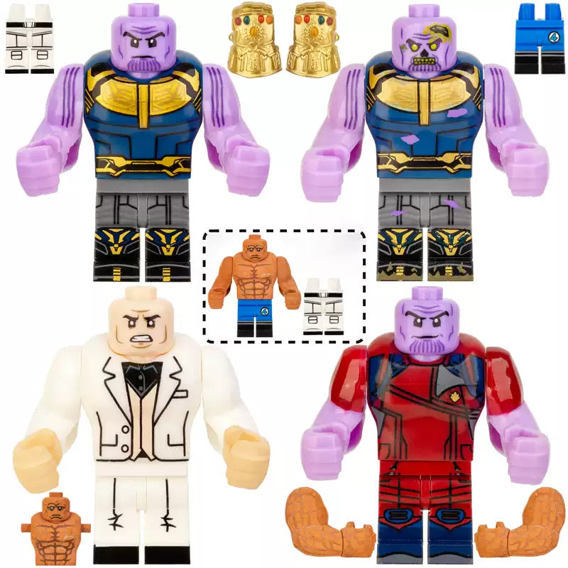 Zombie Thanos Kingpin MCU Super Heroes Custom Brick Compatible Minifigure Toy