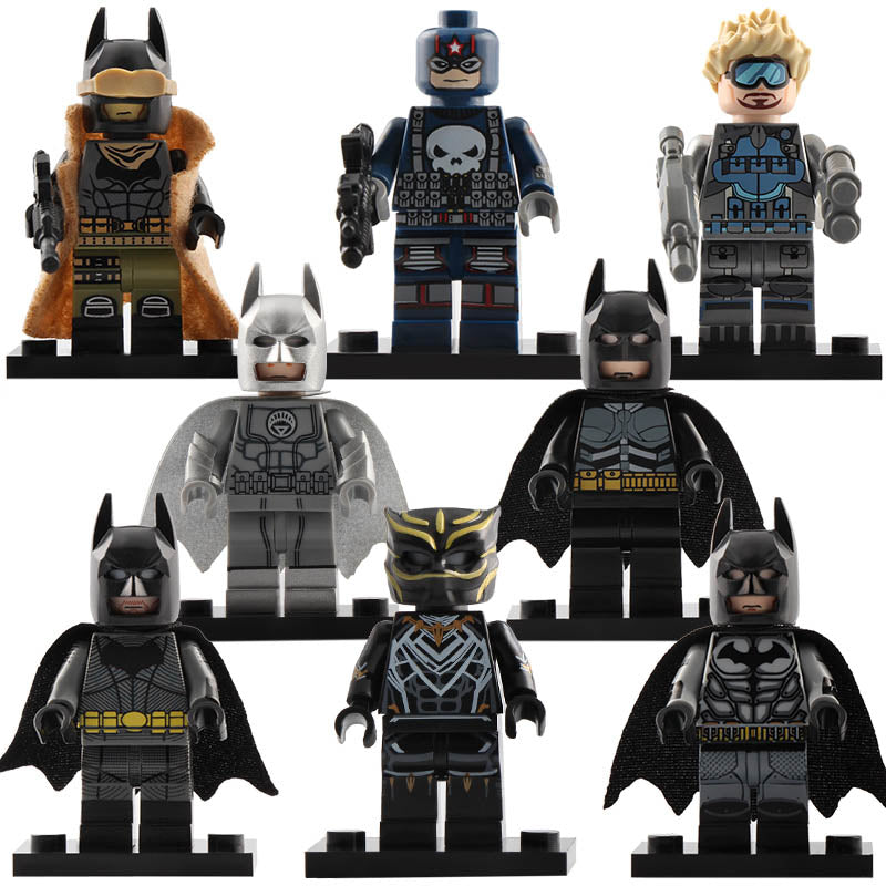 Knightmare Batman Lantern Batman Phantom Black Panther Captain Punisher Multiverse Super Heroes Custom Brick Compatible Minifigure Toy