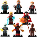 Iron Man Ebony Maw Groot Thor Dr Strange Black Widow Star-Lord Marvel Universe Custom Brick Compatible Minifigure Toy