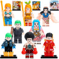 Nami Nico Robin Monkey D. Luffy Afro Luffy Roronoa Zoro Nefertari Vivi Anime One Piece Custom Brick Compatible Minifigure Toy