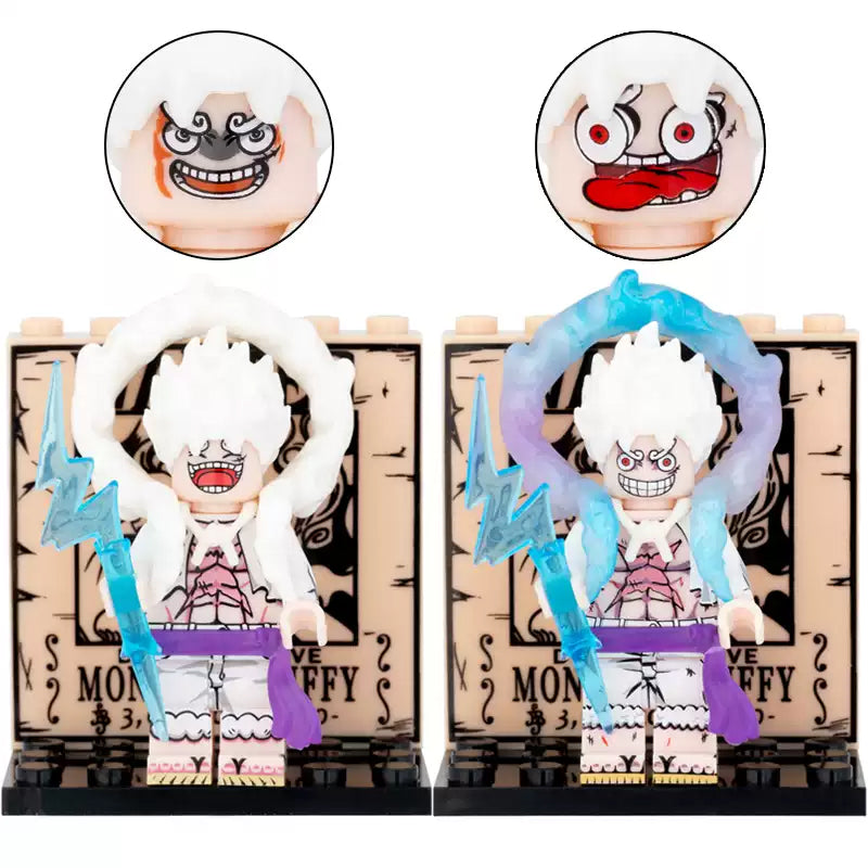 Anime One Piece Nika Luffy Custom Brick Compatible Minifigure Toy