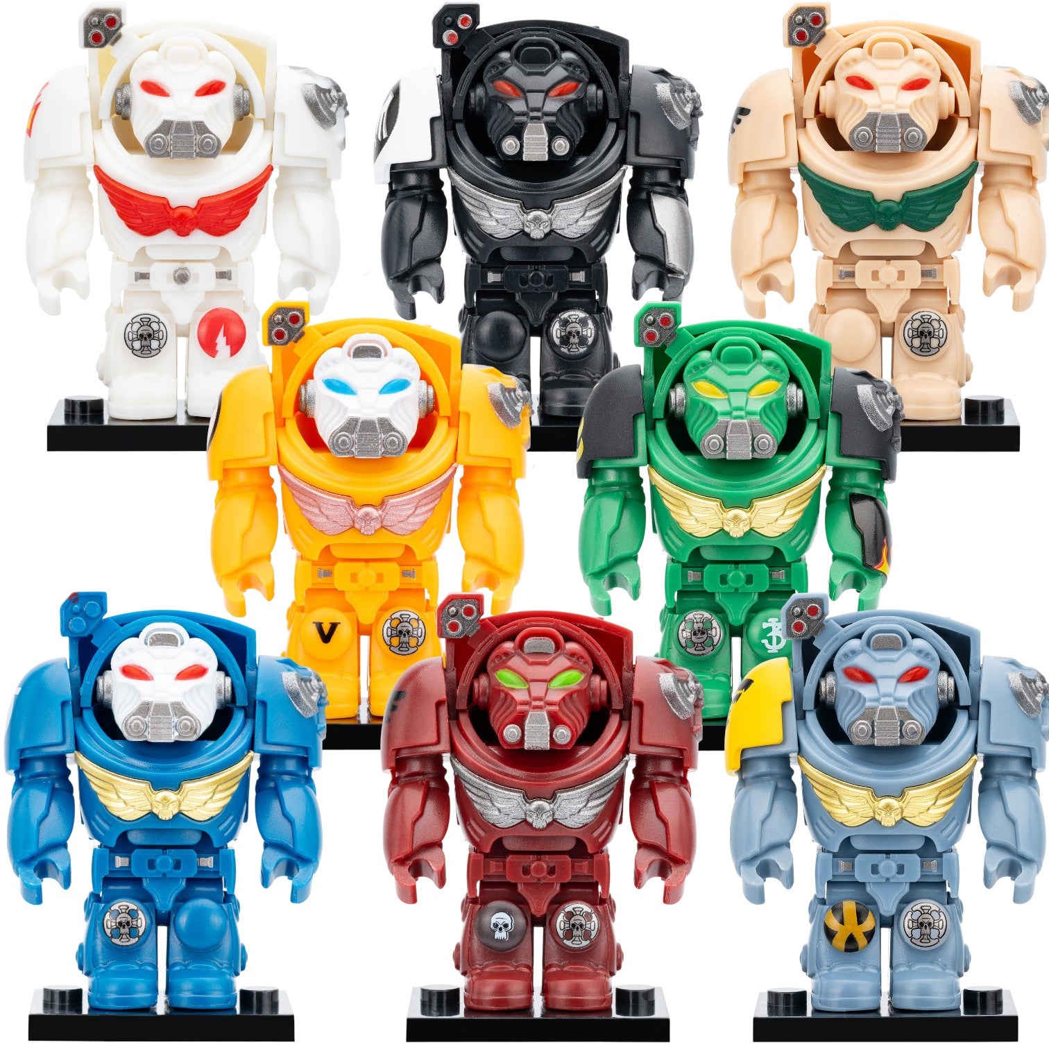 Warhammer 40K Space Marine Terminator Chapter Warriors Custom Brick Compatible Minifigure Toy