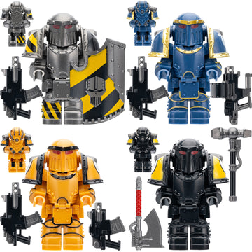 WH 30K Iron Warriors Ultramarines Imperial Fists Space Marine Mk III Iron Power Armour Custom Brick Compatible Minifigure Toy