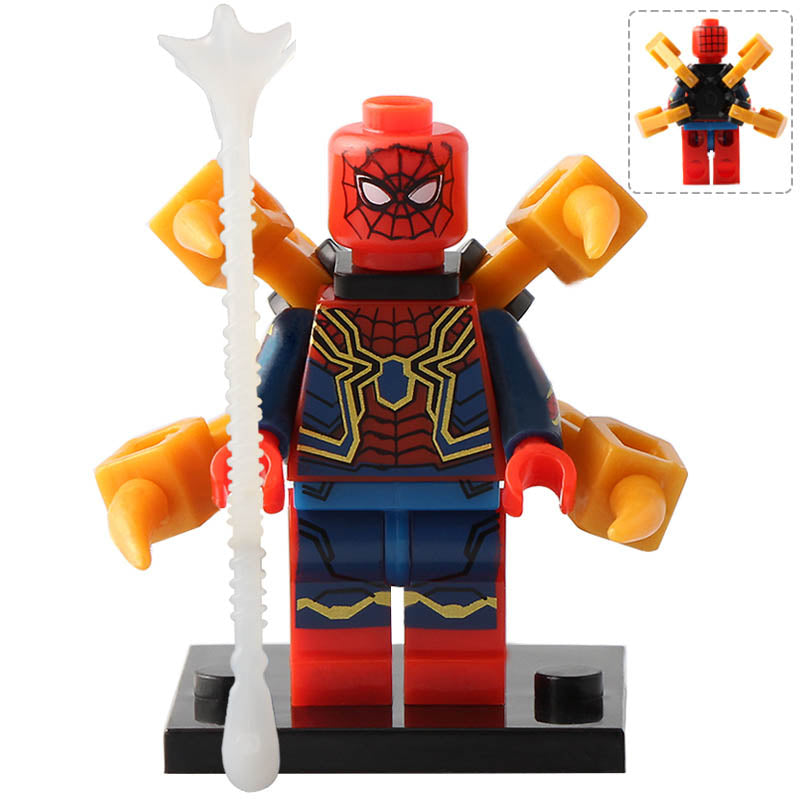 Iron Spider Cinematic Universe Avengers Infinity War (2018) Custom Brick Based Minifigure Toy