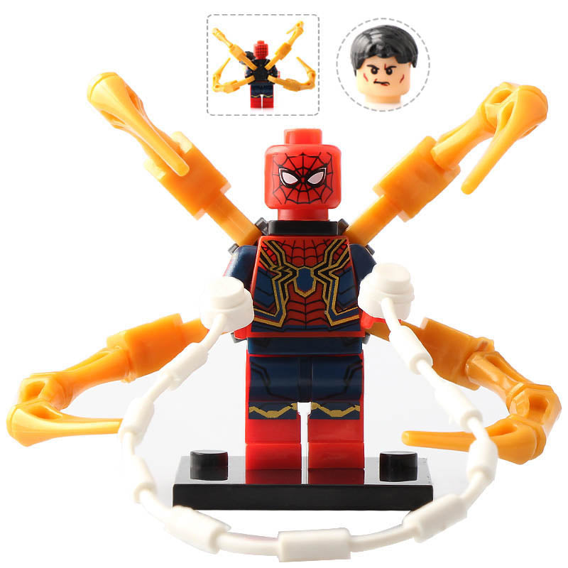 Iron Spider MCU Avengers: Infinity War (2018) Custom Brick Based Minifigure Toy