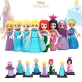 Alana Ariel Cinderella Fairy Godmother Elsa Rapunzel Disney Happy Princess Custom Brick Compatible Minifigure Toy