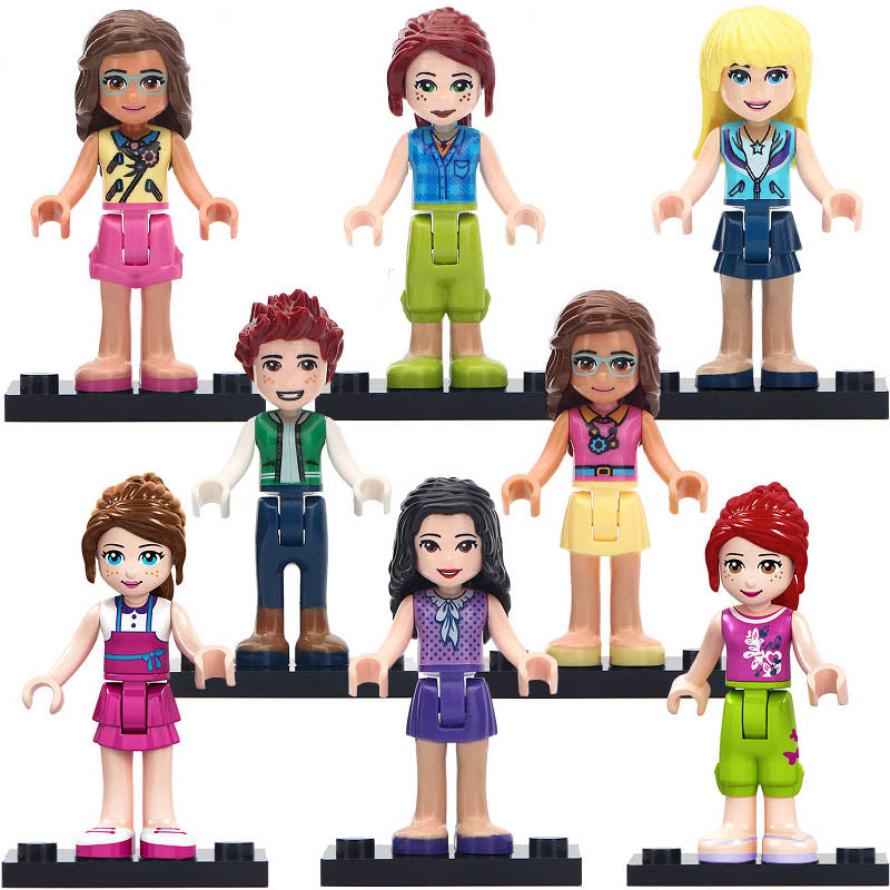Olivia Mia Kate Stephanie Dancet Andrea Emma Friends Minidolls Custom Brick Compatible Minifigure Toy