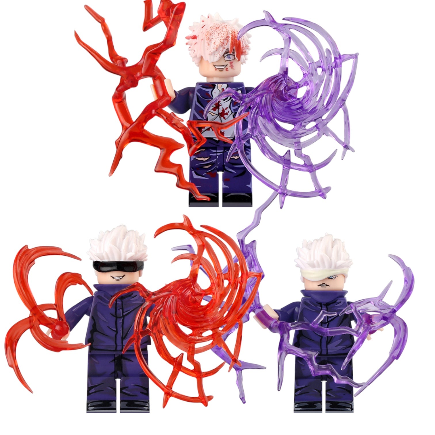 Jujutsu Kaisen Gojo Satoru Hollow Purple Cursed Technique Anime Custom Brick Compatible Minifigure Toy