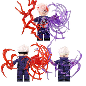 Jujutsu Kaisen Gojo Satoru Hollow Purple Cursed Technique Anime Custom Brick Compatible Minifigure Toy