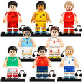 Pro Football Stars Eriksen Van Dijk Son Heung-min Suarez Lewandowski Jimenez Pedri Kane Custom Brick Compatible Minifigure Toy