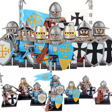 Medieval Castle Crusader Knights of Tripoli and Knights of Jerusalem Custom Brick Compatible Minifigure Toy
