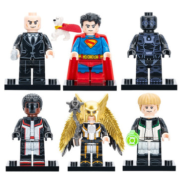 Superman Lex Luthor Ultraman Mr Terrific Hawkgirl Guy Gardner DC Universe Custom Brick Based Minifigure Toy