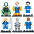 Dr Doom Human Torch Mr Fantastic Invisible Woman Thing Silver Surfer MCU The Fantastic Four: First Steps (2025) Custom Brick Compatible Minifig Toy