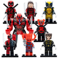 Deadpool Nicepool Wolverine Venompool Pandapool Galactuspool Wolverine MCU Super Heroes Custom Brick Compatible Minifigure Toy