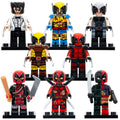 Patch Wolverine Zombie Wolverinepool Evil Deadpool Masacre Marvel Superheroes Custom Brick Compatible Minifigure Toy