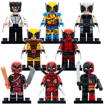 Patch Wolverine Zombie Wolverinepool Evil Deadpool Masacre Marvel Superheroes Custom Brick Compatible Minifigure Toy