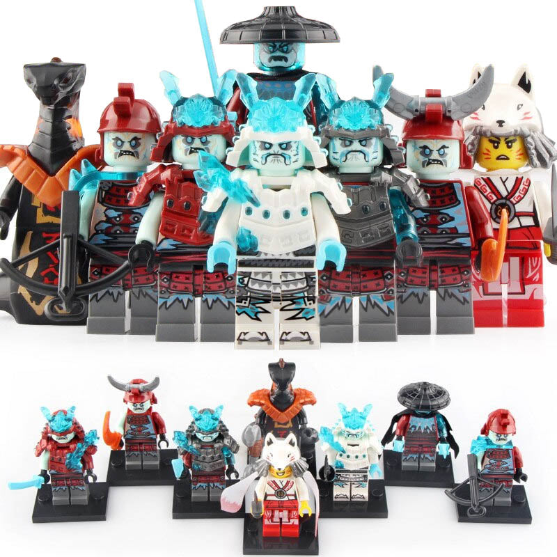 Blizzard Warrior General Vex Ice Emperor Char Akita Ninjago Secrets of the Forbidden Spinjitzu Custom Brick Compatible Minifigure Toy