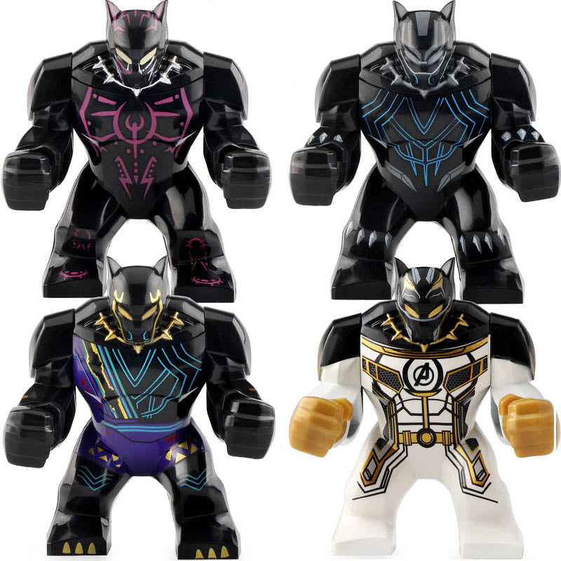 Black Panther (BigFig) MCU Super Heroes Custom Brick Compatible Minifigure Toy